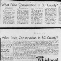 What price conservation in SC County?