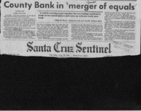 County Bank in 'merger of equals