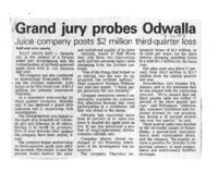Grand jury probes Odwalla