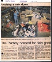 Awaiting a melt down: The Plactory honored for daily grind