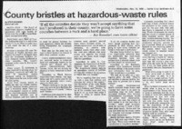 County bristles at hazardous-waste rules