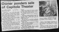 Owner ponders sale of Capitola Theater