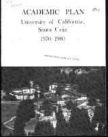 Academic Plan: University of California, Santa Cruz 1970-1980