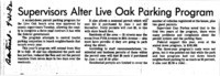 Supervisors Alter Live Oak Parking Program