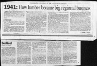 1941: How lumber became big regional business