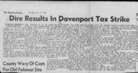 Dire results in Davenport tax strike