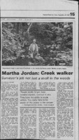 Martha Jordan: Creek walker