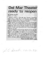 Del Mar Theater ready to reopen