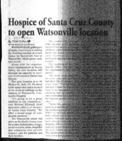 Hospice of Santa Cruz County to open Watsonville location