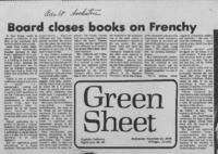 Board closes books on Frenchy