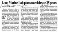 Long Marine Lab plans to celebrate 25 years