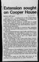 Extension sought on Cooper House