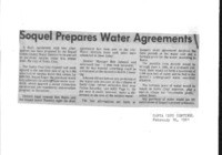 Soquel Prepares Water Agreement