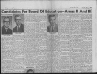 Candidates for Board of Education-Areas II and III