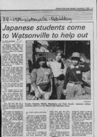 Japanese students come to Watsonville to help out