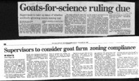 Goats-for-science ruling due