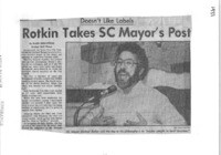 Rotkin Takes SC Mayor's Post