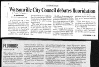 Watsonville City Council debates fluoridation