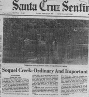 Soquel Creek: Ordinary and Important