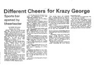 Different Cheers for Krazy George: Sports bar opened by cheerleader