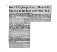 Live Oak group wants affordable housing to be built elsewhere, too