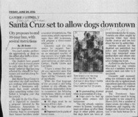 Santa Cruz set to allow dogs downtown