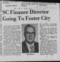 SC Finance Director going to Foster City