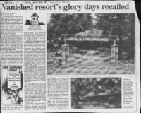 Vanished resort's glory days recalled