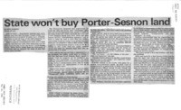 State won't buy Porter-Sesnon land