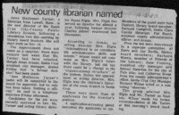 New county librarian named