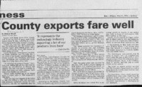 County exports fare well