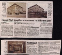 Historic Wall Street Inn to be restored 'to its former glory