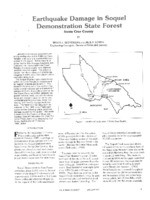 Earthquake Damage in Soquel Demonstration State Forest