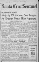 Majority of Students See Reagan as Greater Threat Than Agitators