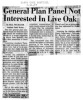 General Plan Panel Not Interested In Live Oak