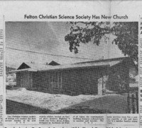 Felton Christian science society has new church