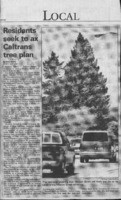 Residents seek to ax Caltrans tree plan