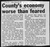 County's economy worse than feared