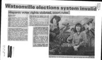 Watsonville elections system invalid