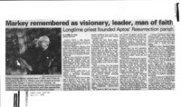 Markey remembered as visionary, leader, man of faith