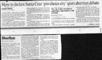 Move to declare Santa Cruz 'pro-choice city' spurs abortion debate