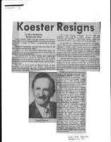 Koester Resigns