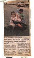 Uncertain future haunts FEMA emergency trailer residents