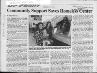 Community Support Saves Homeless Center