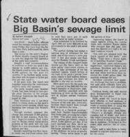 State water board eases Big Basin's sewage limit