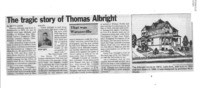 The tragic story of Thomas Albright