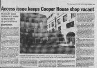 Access issue keeps Cooper House shop vacant