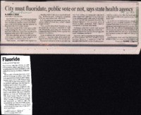 City must fluoridate, public vote or not, says state health agency