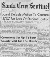 Board defeats motion to censure UCSC for lack of student control