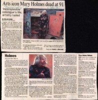 Arts icon Mary Holmes dead at 91